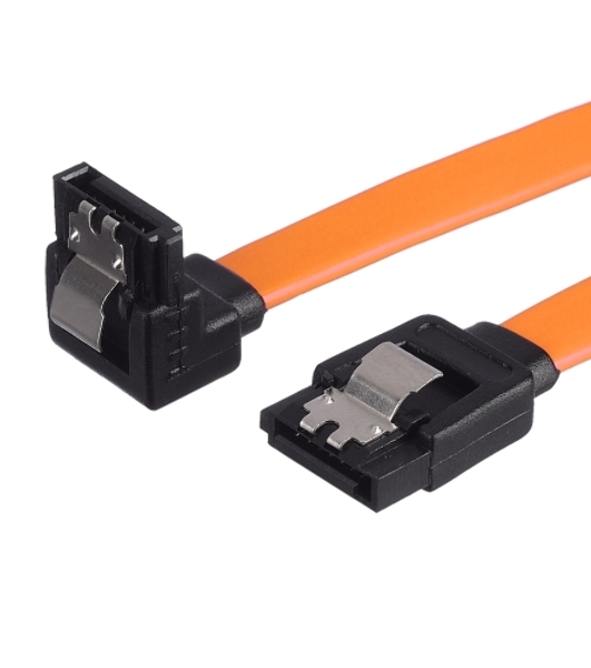 Кабель а/в GoPower Длина 0.5 м Разъемы SATA (m)-SATA (m) черный/оранжевый