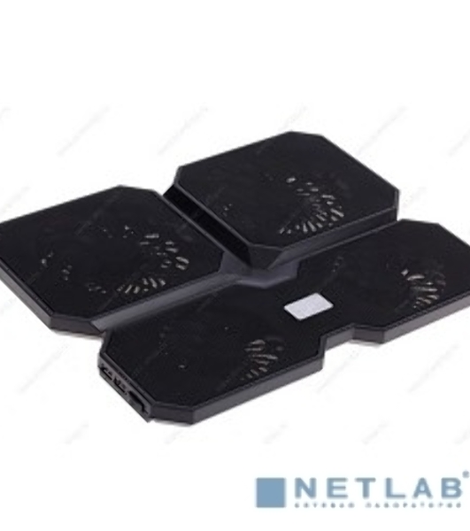 Подставка для ноутбука Deepcool MULTI CORE X6 15.6' 380x295x24мм 24dB 2xUSB 900g Fan-control черный
