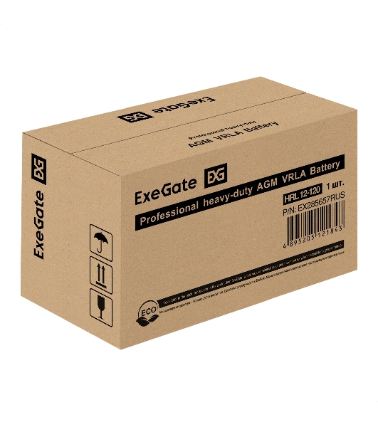 Аккумуляторная батарея ExeGate EX285657RUS HRL 12-120 (12V 120Ah, под болт М8)