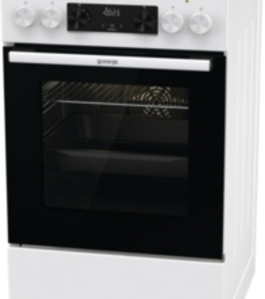 Плита электрическая Gorenje GEC5C61WG белый, конфорок 4 электрических, духовка 70 л, 50 см x 85 см x 59.4 см (без крышки)
