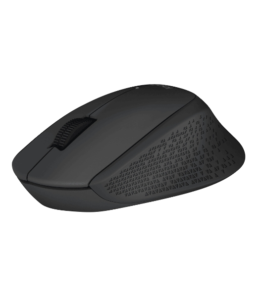 Мышь беспроводная Logitech M280 черный, 1000 dpi, радиоканал, USB, кнопки - 3