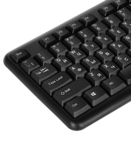Клавиатура Oklick 180V2 проводная, USB Type-A, чёрный