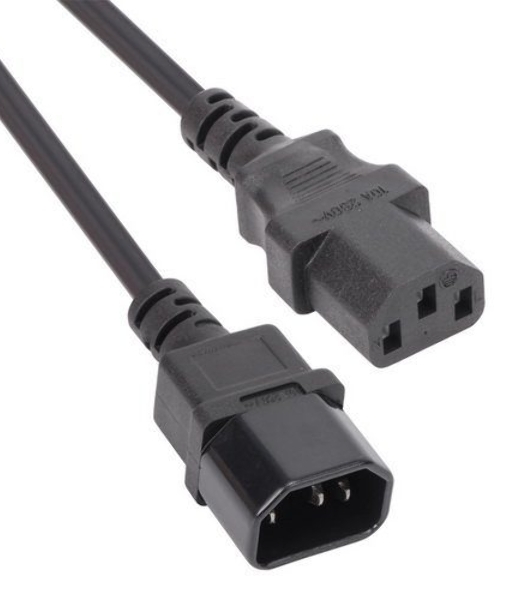 Кабель монитор - компьютер 220V (UPS -> устройство) VCOM VDE 3G*0.75мм (CE001-CU) 3 м