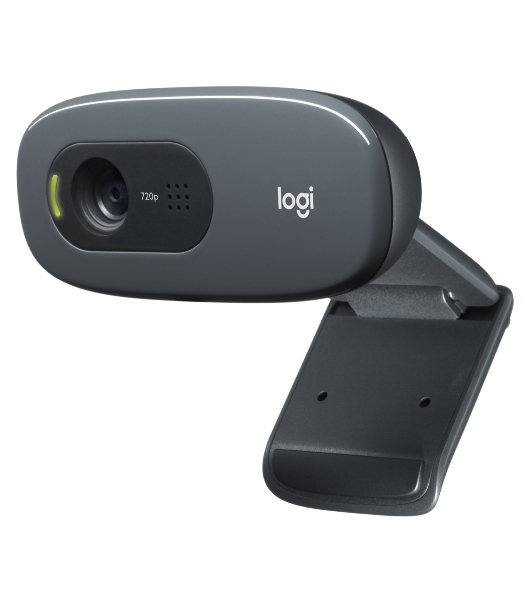 Веб-камера Logitech C270 HD 1280x720, 30 кадр/с, USB Type-A, микрофон (шумоподавление), автоосвещение, универсальное крепление