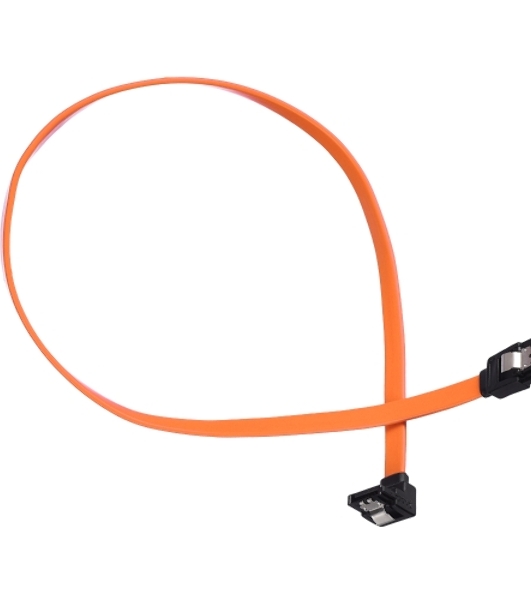Кабель а/в GoPower Длина 0.5 м Разъемы SATA (m)-SATA (m) черный/оранжевый