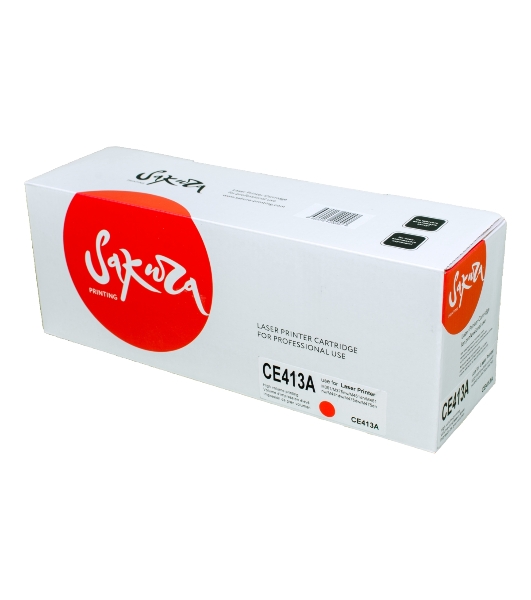 Картридж лазерный Sakura CE413A для HP Laserjet Pro 400 Color M451DN/M451DW/451NW/MFP M475DW/M475DN, Laserjet 300 color MFP M375NW, пурпурный, 2600 к.