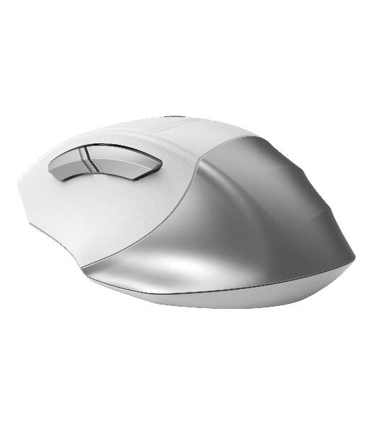 Мышь беспроводная A4Tech Fstyler FG35 серебристый/белый, 2000 dpi, радиоканал, USB, кнопки - 6
