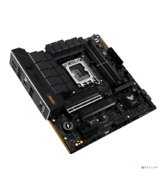 Материнская плата ASUS TUF GAMING B760M-PLUS II, LGA 1700, Intel B760, 4xDDR5, 4xSATA, 3xM.2, 1xPCIe 5.0 x16, 1xPCIe x4, 1xPCIe x1, 1xUSB-A 3.2 Gen 2, 2xUSB-A 3.2 Gen 1, 4xUSB 2.0, 1xUSB-C 3.2 Gen 2x2, 1x2.5Gb LAN, 5x3.5 мм, 7.1, mATX