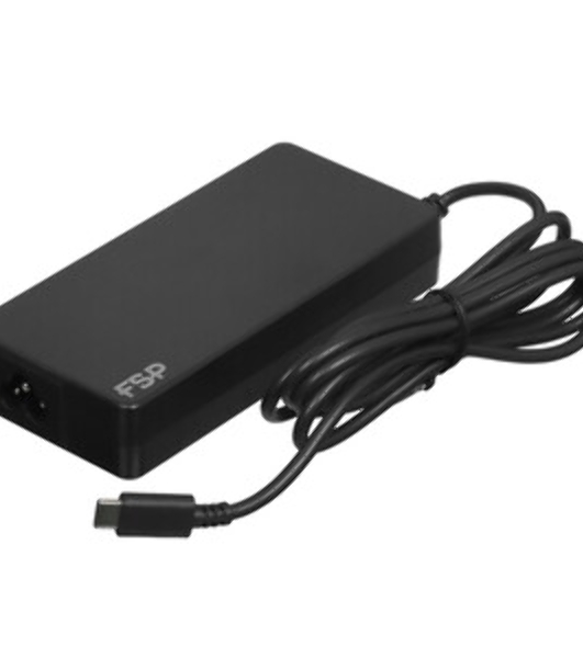 Адаптер питания FSP NB C 100W (FSP100-A1BR3) AC-DC 100W Adapter, Вход C6 (для ноутбучного кабеля), Кабель 1000мм, Выход USB Type-C, 5V/9V/12V/15V/20V автовыбор. RETAIL