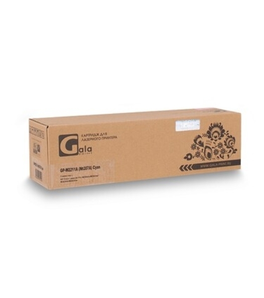 Картридж лазерный GalaPrint GP-W2211A (№207A) для принтеров HP Color LaserJet Pro M255dw/M282nw/M283fdn/M283fdw Голубой 1250 копий
