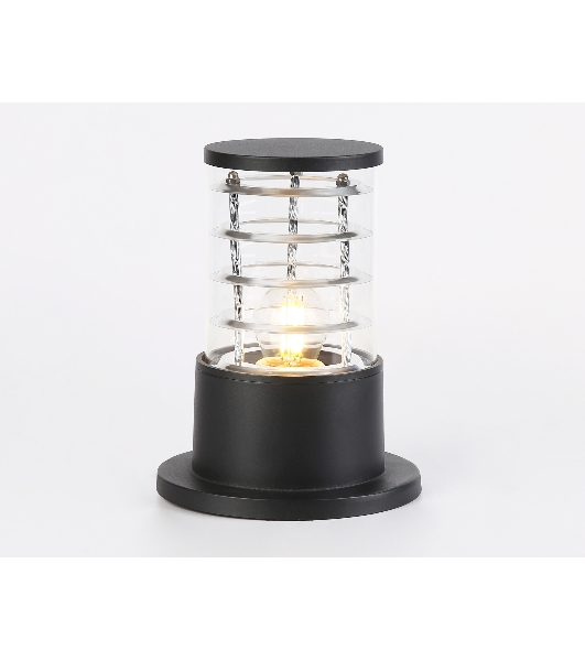 Светильник Ambrella light ST2532 BK/CL черный/прозрачный IP54 E27 max 40W D108*200