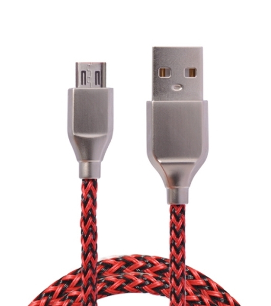 Кабель USB ACD-Titan MicroUSB - USB-A Нейлон, 1м, красно-черный