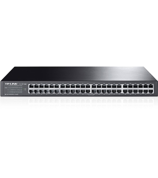 Коммутатор TP-Link SMB TL-SF1048 48-port 10/100M Switch, 48 10/100M RJ45 ports, 1U 19-inch rack-mountable steel case