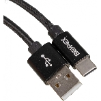 Кабель USB (m)-USB Type-C (m) 3м черный, фото 1