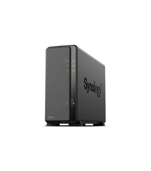 СХД SYNOLOGY настольное исполнение 1BAY NO HDD DS124
