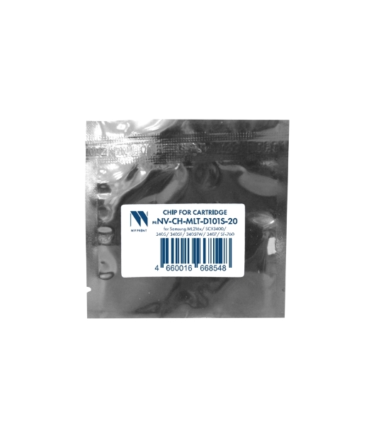 Чип NVPrint для Samsung MLT-D101S (20 шт) для ML216x/SCX3400/3405/3405F/3405FW/3407/SF-760 (1.5K) совместимый