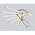 Потолочный светодиодный светильник Ambrella light FL6244 GD золото 125W 3000K-6400K+RGB 900*750*230 (ПДУ ИК), фото12
