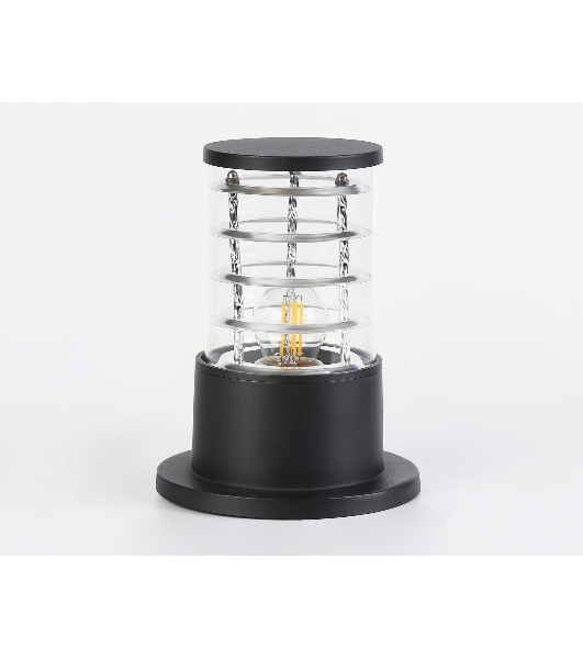 Светильник Ambrella light ST2532 BK/CL черный/прозрачный IP54 E27 max 40W D108*200