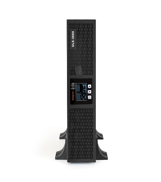 Источник бесперебойного питания On-line ExeGate EP285648RUS PowerExpert ULS-3000.LCD.AVR.C13.USB.RS232.SNMP.2U 3000VA/3000W, On-Line, PF=1, LCD, 6*IEC-C13, RS232, USB, SNMP-slot, Rackmount 2U/Tower, черный
