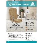 Кресло Бюрократ T-9950SL Fabric Velvet 90 светло-коричневый, ткань, фото15