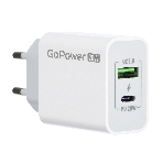 Сетевое зарядное устройство GOPOWER 1USB+1TYPE-C 20W QC3.0 00-00028401 WHITE, фото6