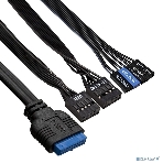 Компьютерный корпус Miditower ExeGate AA-442U2-AA350 (ATX, AA350 8 см, 1хUSB+2хUSB 3.0, аудио, черный), фото7