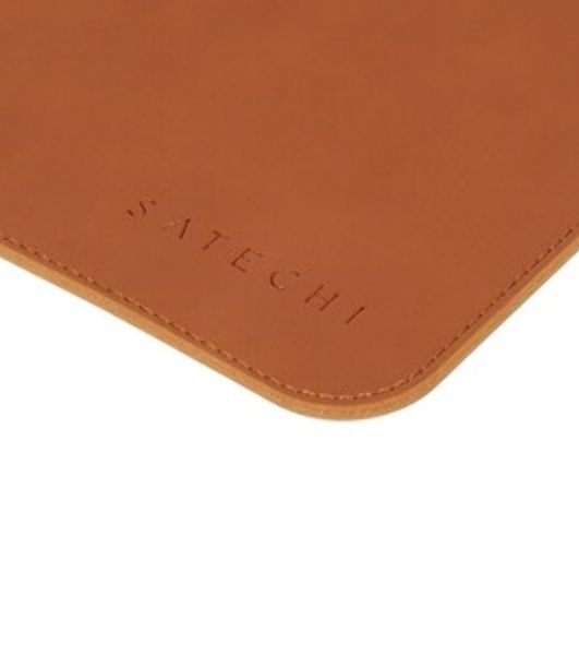 Коврик для мыши из веганской кожи Satechi Vegan-Leather Premium Desk Mat, коричневый