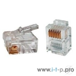 Вилка телефонная Cablexpert MP-6p6c, контакты 3m' (100 шт.) RJ-12, фото2