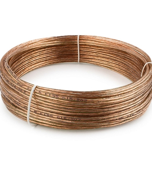 Акустический кабель Cablexpert CC-TC2x0,5-15M, прозрачный, 15 м, бухта