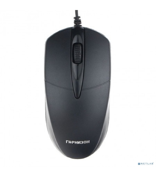 Мышь проводная Гарнизон GM-220XL черный, 1000 dpi, USB, кнопки - 3
