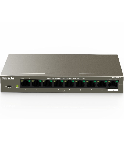 Коммутатор 9PORT 10/100M POE TEF1109P-8-63W Tenda