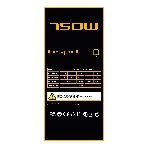 Блок питания Power Supply HSPD, 750W 80 PLUS Gold (ATX, 3.1, PCIe 5.1, Full modular, 1x24(20+4)pin 600мм, 2xCPU 8(4+4)pin 700мм, 2xPCIe*2 8(6+2)pin 550+150мм, 1x12V(2x6) 12+4pin 600W 550мм 2xSATA*3 500+150+150мм, 1xMOLEX4pin*3+FDD 500+150+150+150мм, Active, 120x120мм, 150x140x86мм, APFC, OVP, UVP, SCP, OCP, OTP, OPP, NLO, SIP, black), фото 1