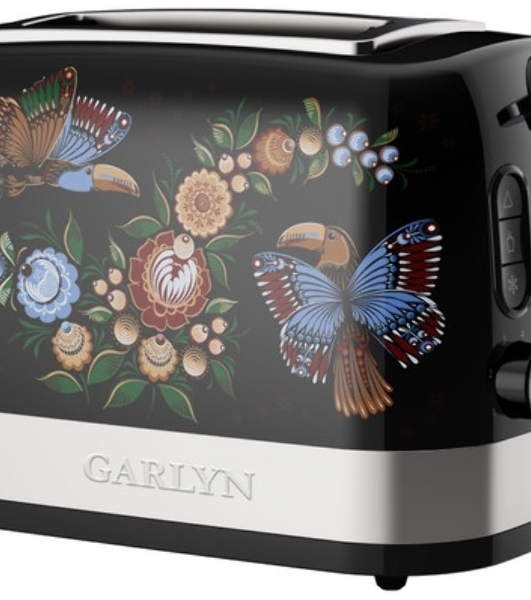 Тостер GARLYN Flower Grace TR-500 - черный