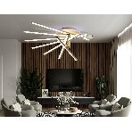 Потолочный светодиодный светильник Ambrella light FL6244 GD золото 125W 3000K-6400K+RGB 900*750*230 (ПДУ ИК), фото10