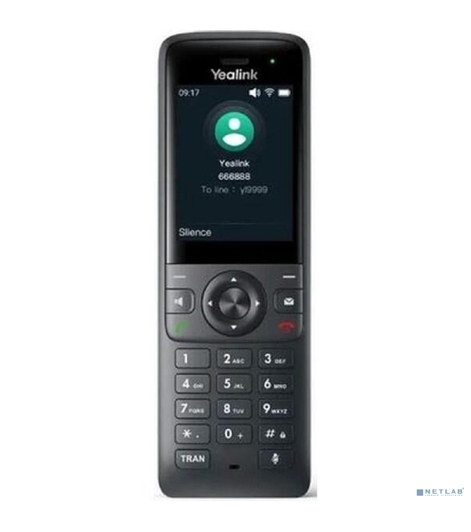 Беспроводной Wi-Fi SIP-телефон Yealink AX83H, экран 2.4', Wi-Fi 6, виброоповещение, Bluetooth, 3.5мм, Type-C, SNC, звук HD (AX83H)