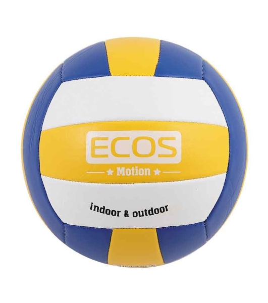 Ecos Мяч волейбольный ECOS MOTION VB103 (№5, 3-цвет., машин.сшивка, ПВХ)