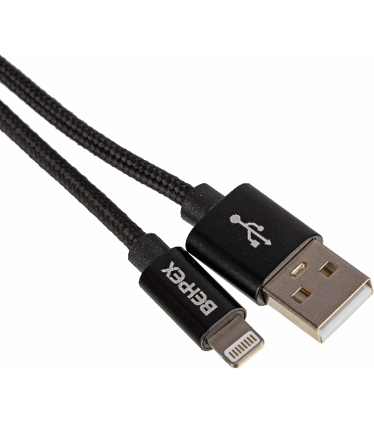 Кабель USB (m)-Lightning (m) 1м черный