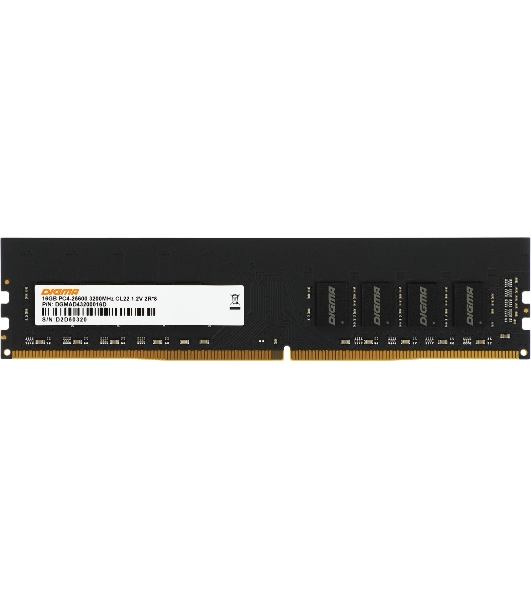 Оперативная память Digma, DDR4, 16GB (1x16 GB), 3200 MHz, CL22, DIMM