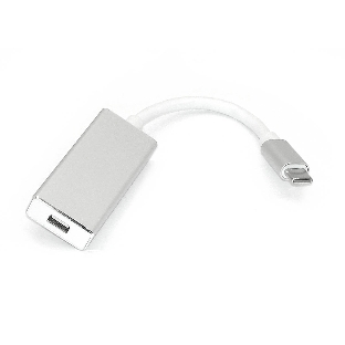Адаптер Type-C на mini DisplayPort, серебро