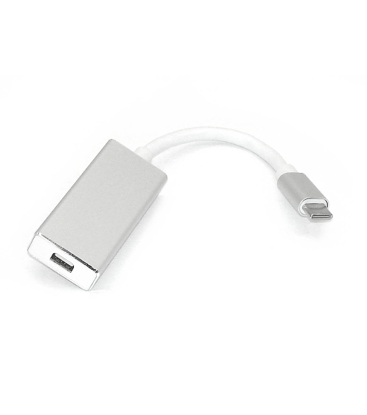 Адаптер Type-C на mini DisplayPort, серебро