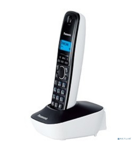 Телефон беспроводной (DECT) Panasonic KX-TG1611RUW (белый) АОН, Caller ID,12 мелодий звонка,подсветка дисплея,поиск трубки
