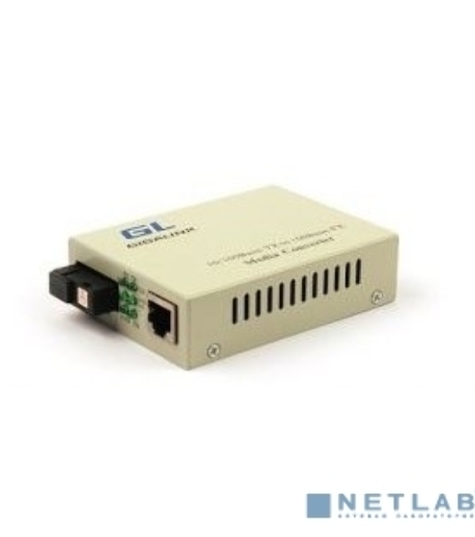 Конвертер из UTP GIGALINK GL-MC-UTPF-SC1F-18SM-1550-N 100Мбит/c в WDM, без LFP, SM, SC, Tx:1550/Rx:1310, 18 дБ (до 20 км)