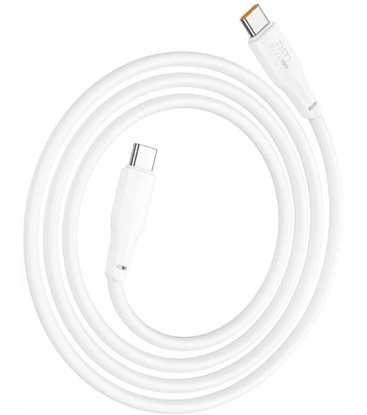 Кабель USB2.0 Hoco Type-C/Type-C, 5А, 240Вт, X93, 1м, белый, коробка