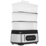 Пароварка Centek CT-1459 серебристый, 9 л, ярусы - 3, 1050 Вт, электронное, фото5