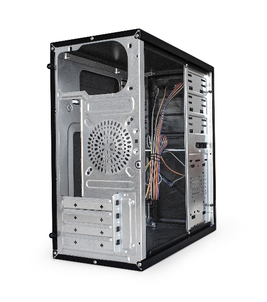 Компьютерный корпус ExeGate EX284022RUS Minitower BA-201 Black, mATX, (без БП), 2*USB, Audio