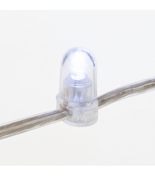 Гирлянда Neon-night LED Клип-лайт 12 V, прозрачный ПВХ, 150 мм, цвет диодов белый
