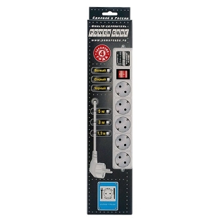 Сетевой фильтр Powercube SPG-B-15-WHITE 5 м, 5 розеток, белый, коробка