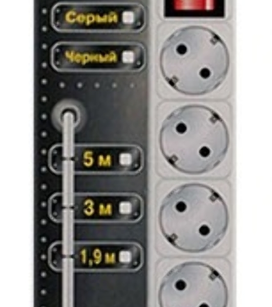 Сетевой фильтр Powercube SPG-B-15-WHITE 5 м, 5 розеток, белый, коробка