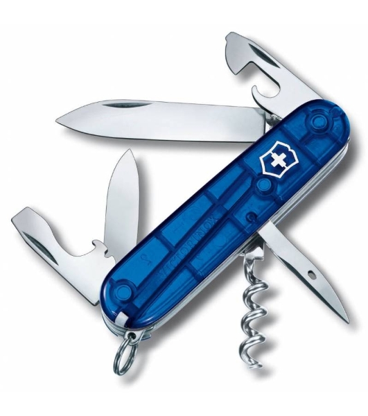 Нож перочинный Victorinox Spartan (1.3603.T2) 91мм 12функций синий полупрозрачный карт.коробка