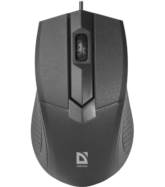 Мышь проводная Defender Optimum MB-270 черный, 1000 dpi, USB, кнопки - 3